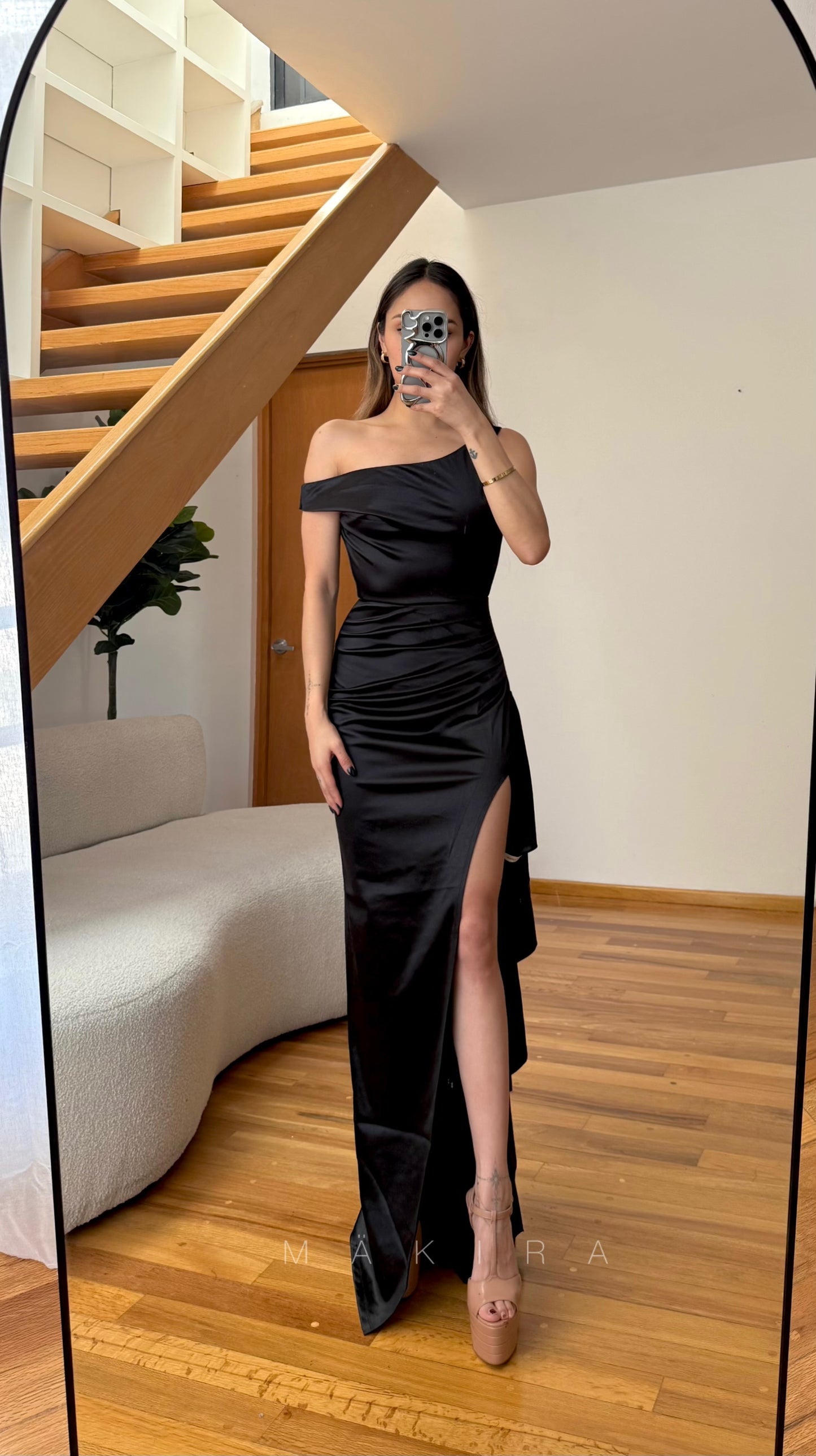 Clara Black Maxi Dress