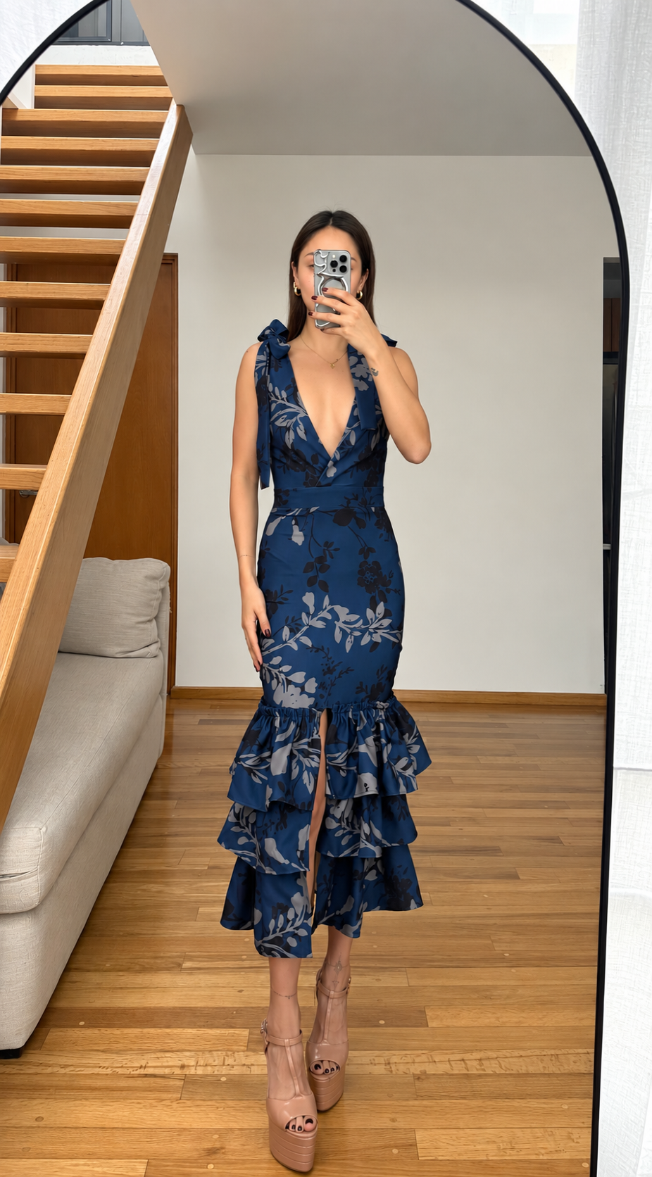 Fabiola Tropical Midi Dress