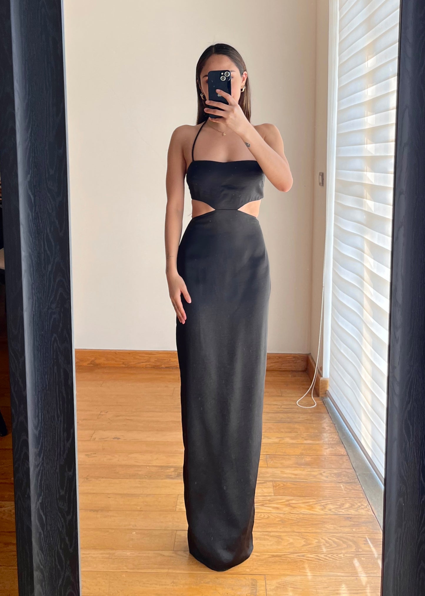 Lila Black Maxi Dress