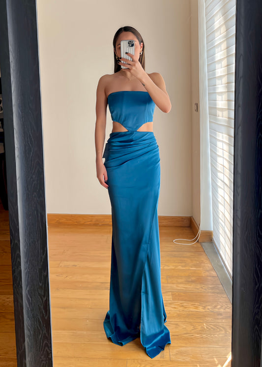 Gabriela Blue Maxi Dress