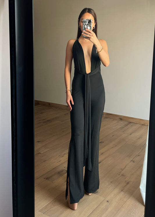 Serena Black Jumpsuit
