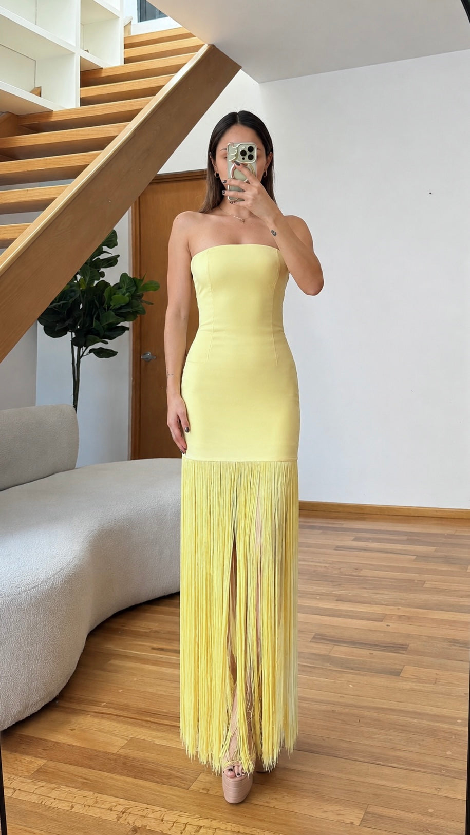 Nea Yellow Maxi Dress