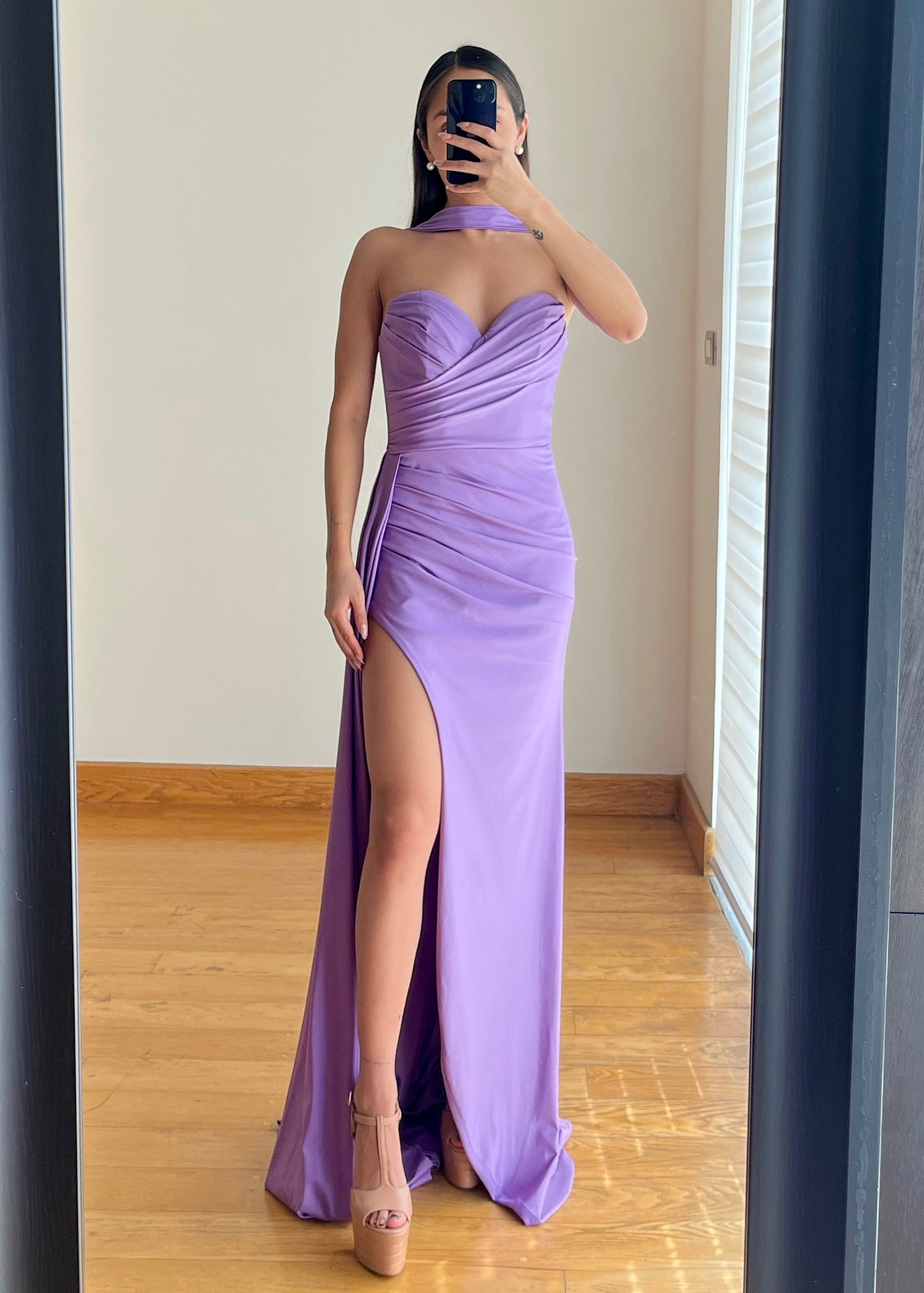 Joana Lilac Maxi Dress