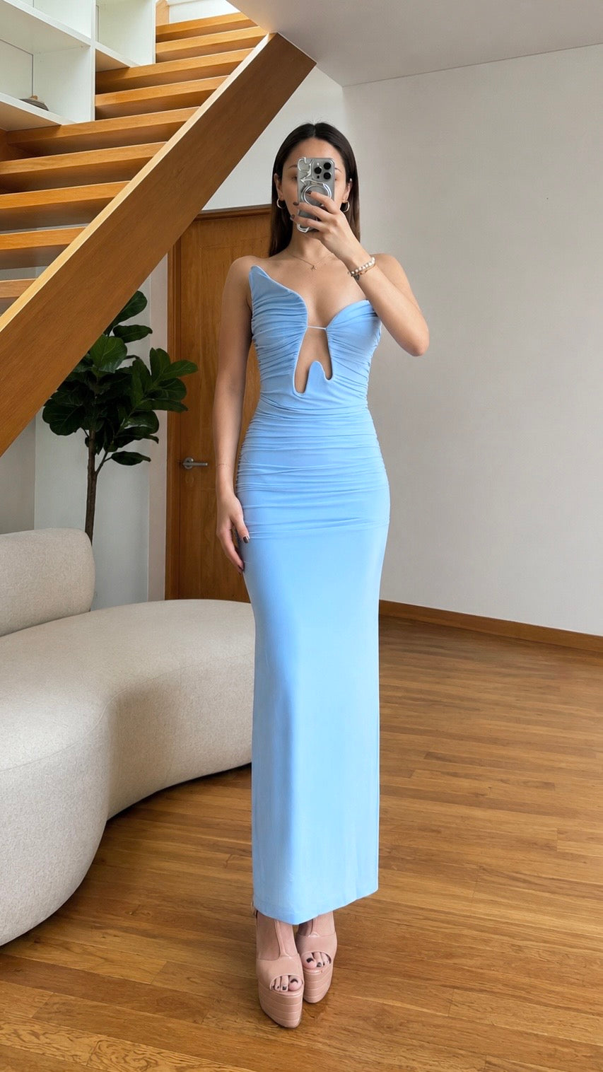 Gabriella Blue Maxi Dress
