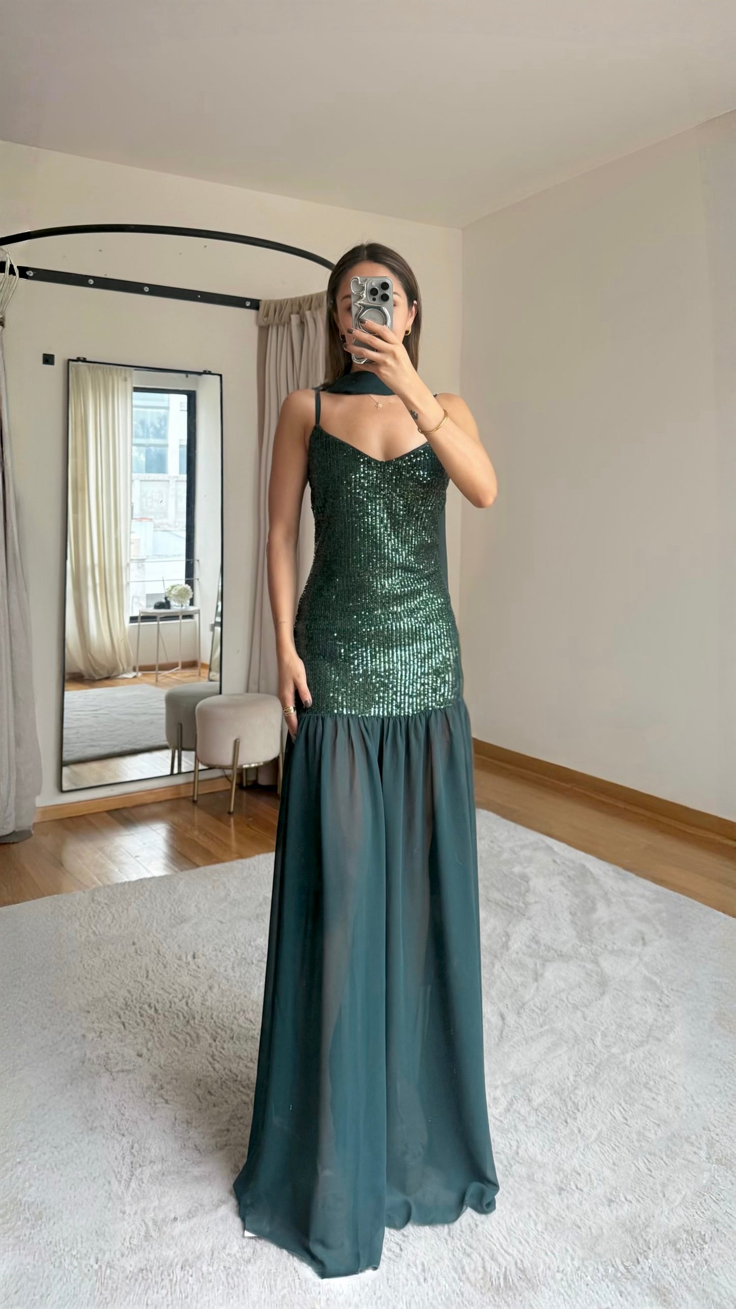 Shannon Green Sequin Dress