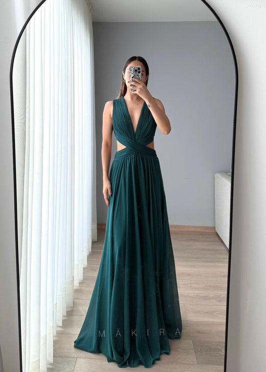 Leila Green Maxi Dress