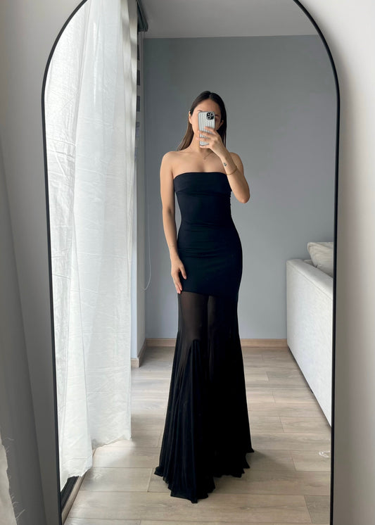 Lorea Black Maxi Dress