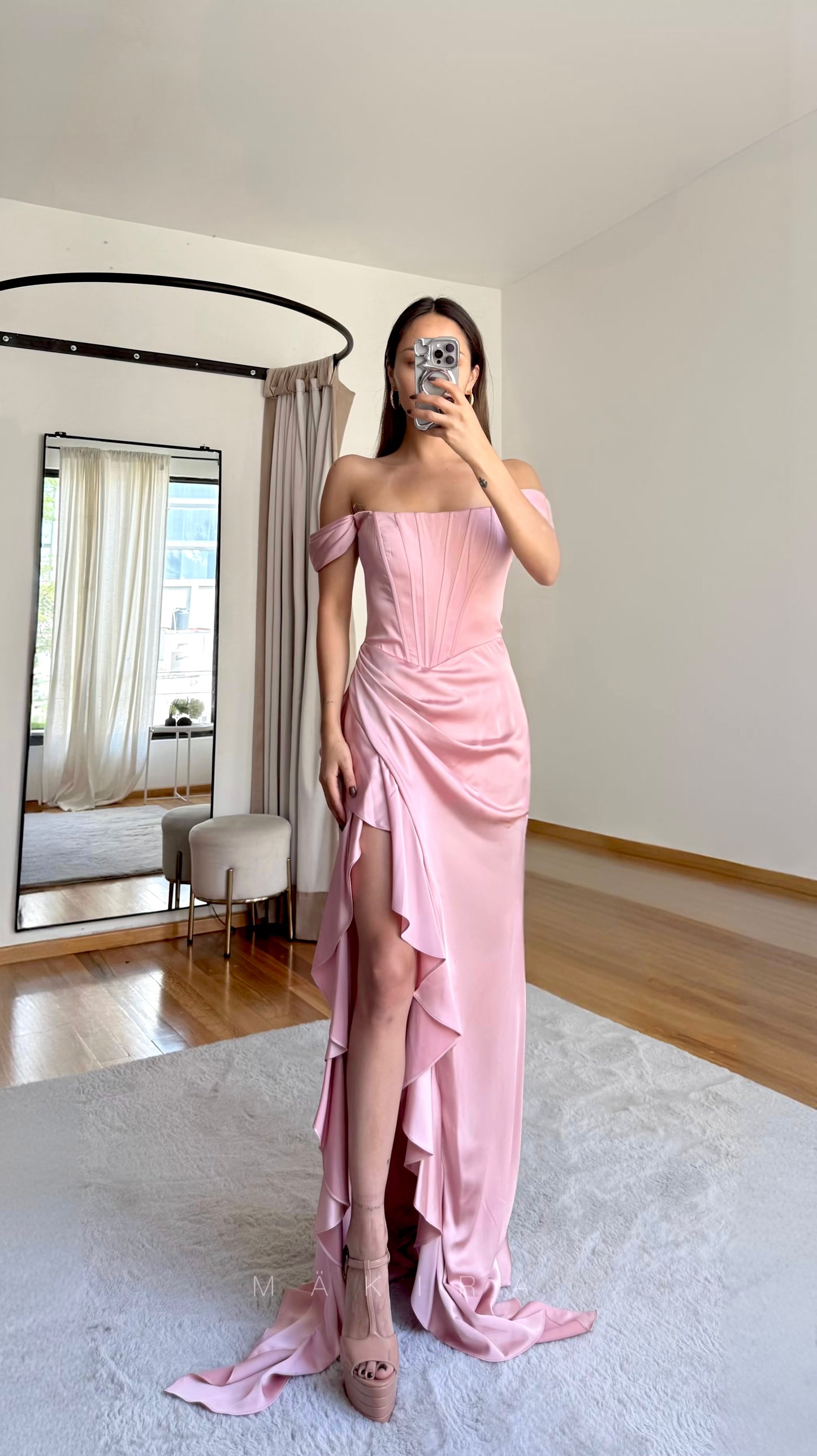 Delia Pink Maxi Dress