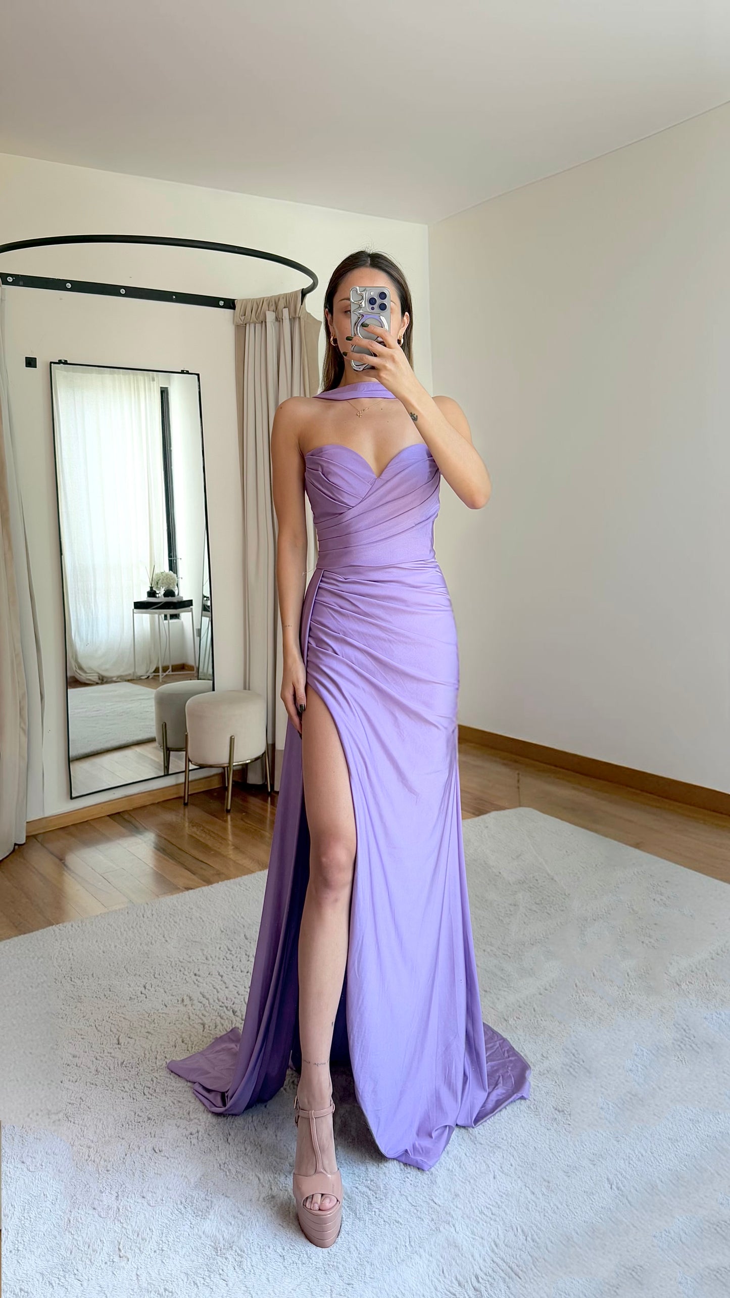 Gia Lilac Maxi Dress