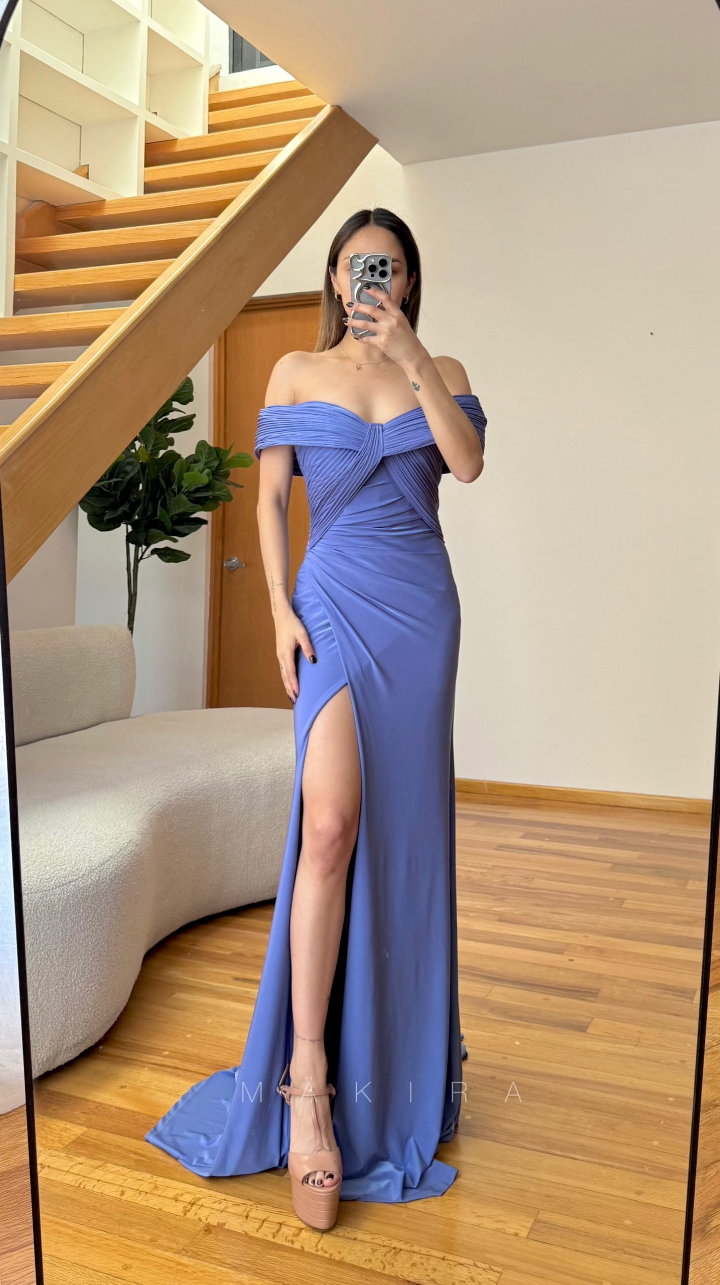 Bruna Blue Maxi Dress
