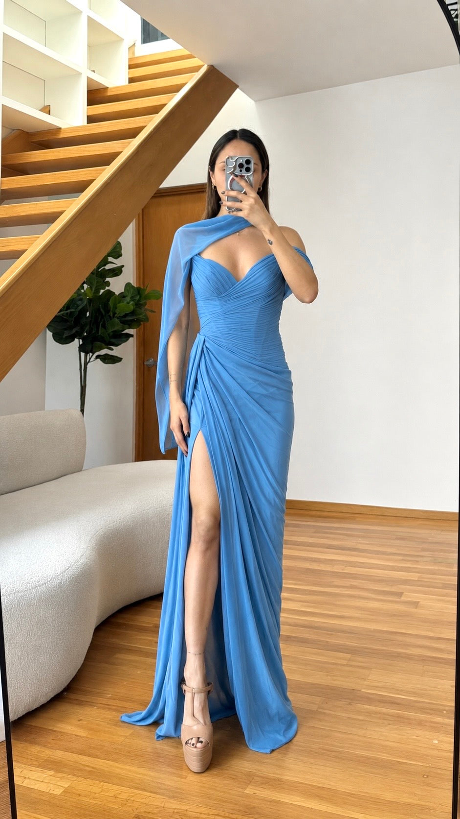 Gemma Blue Maxi Dress