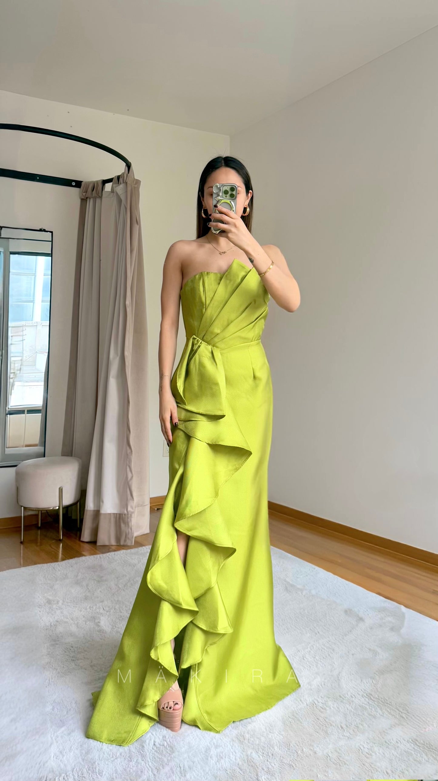 Luana Apple Green Maxi Dress