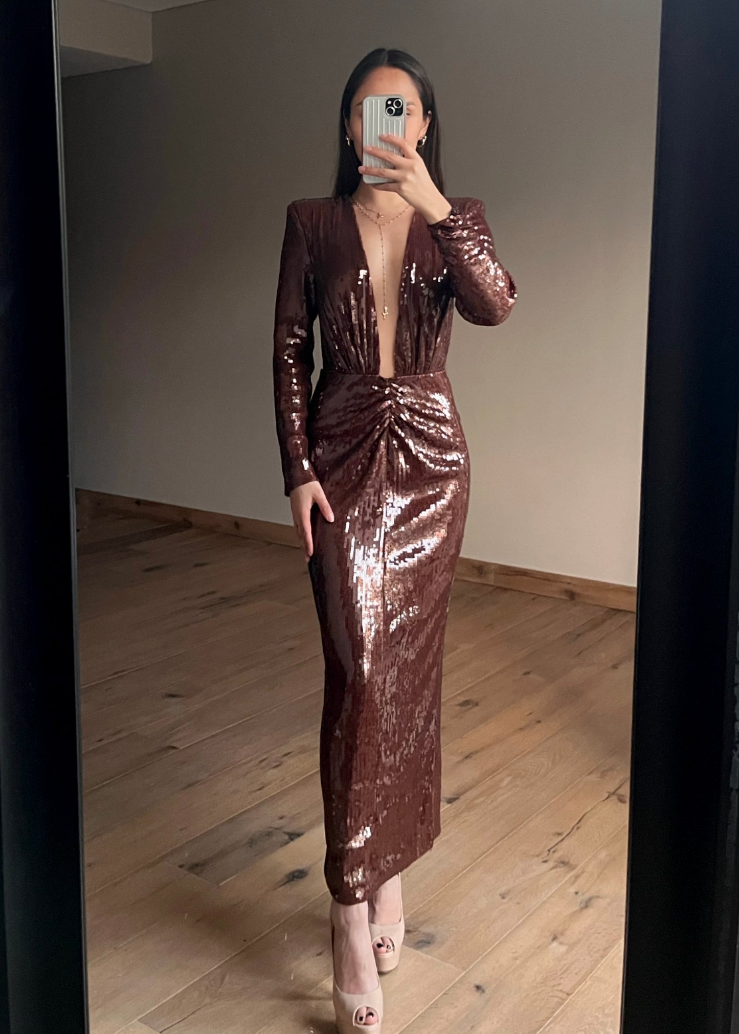 Barbara Brown Midi Dress