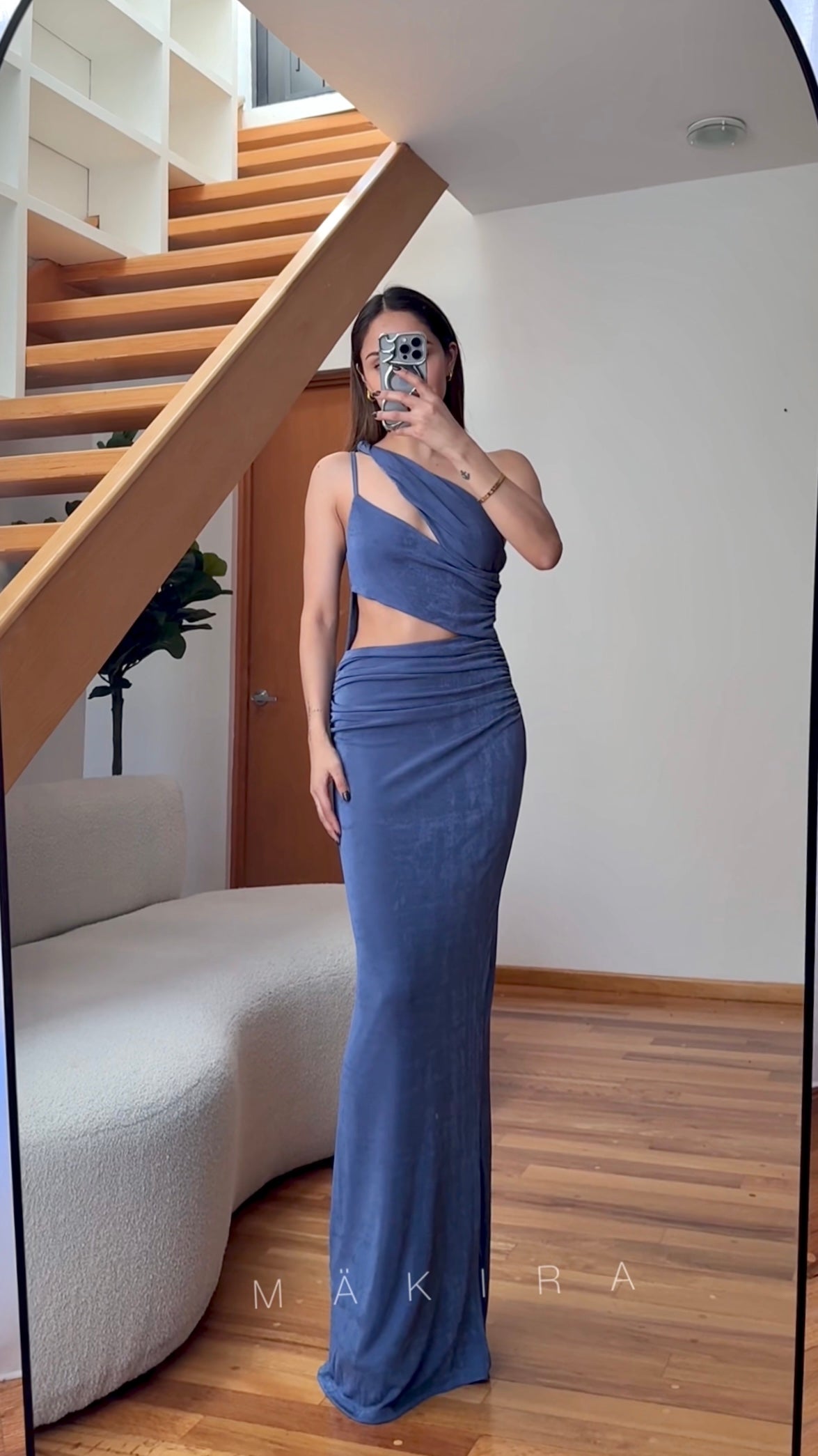 Anna Blue Maxi Dress