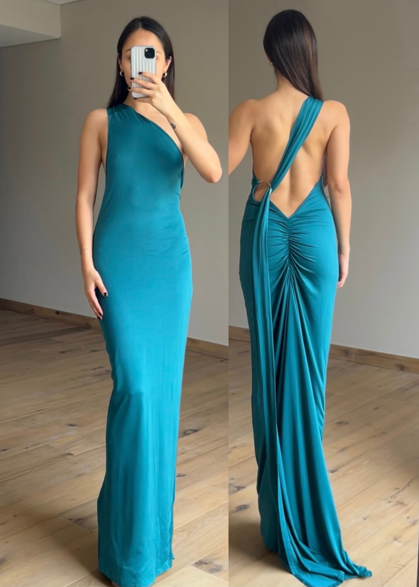 Sabrina Green Maxi Dress