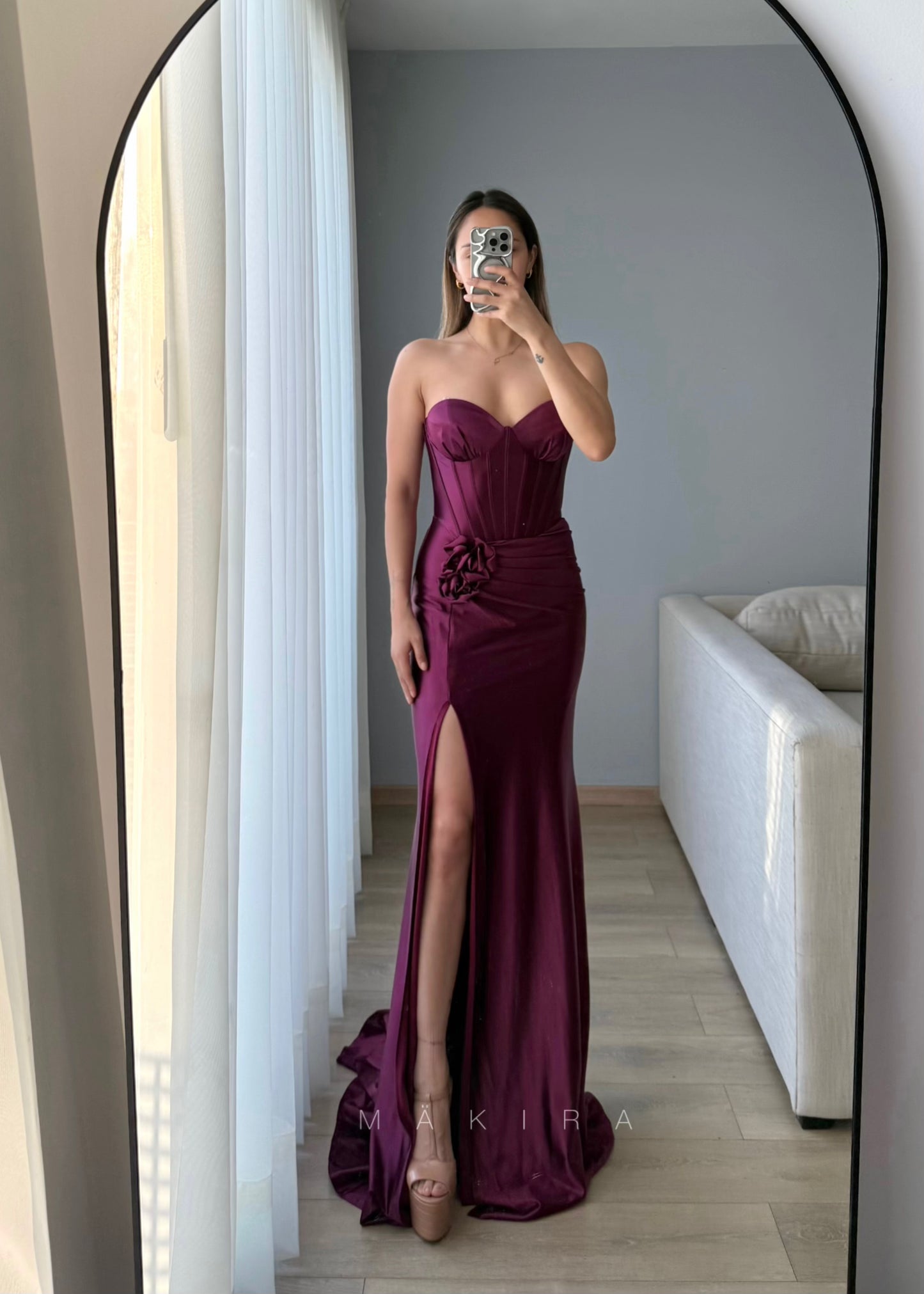 Carolina Wine Maxi Dress