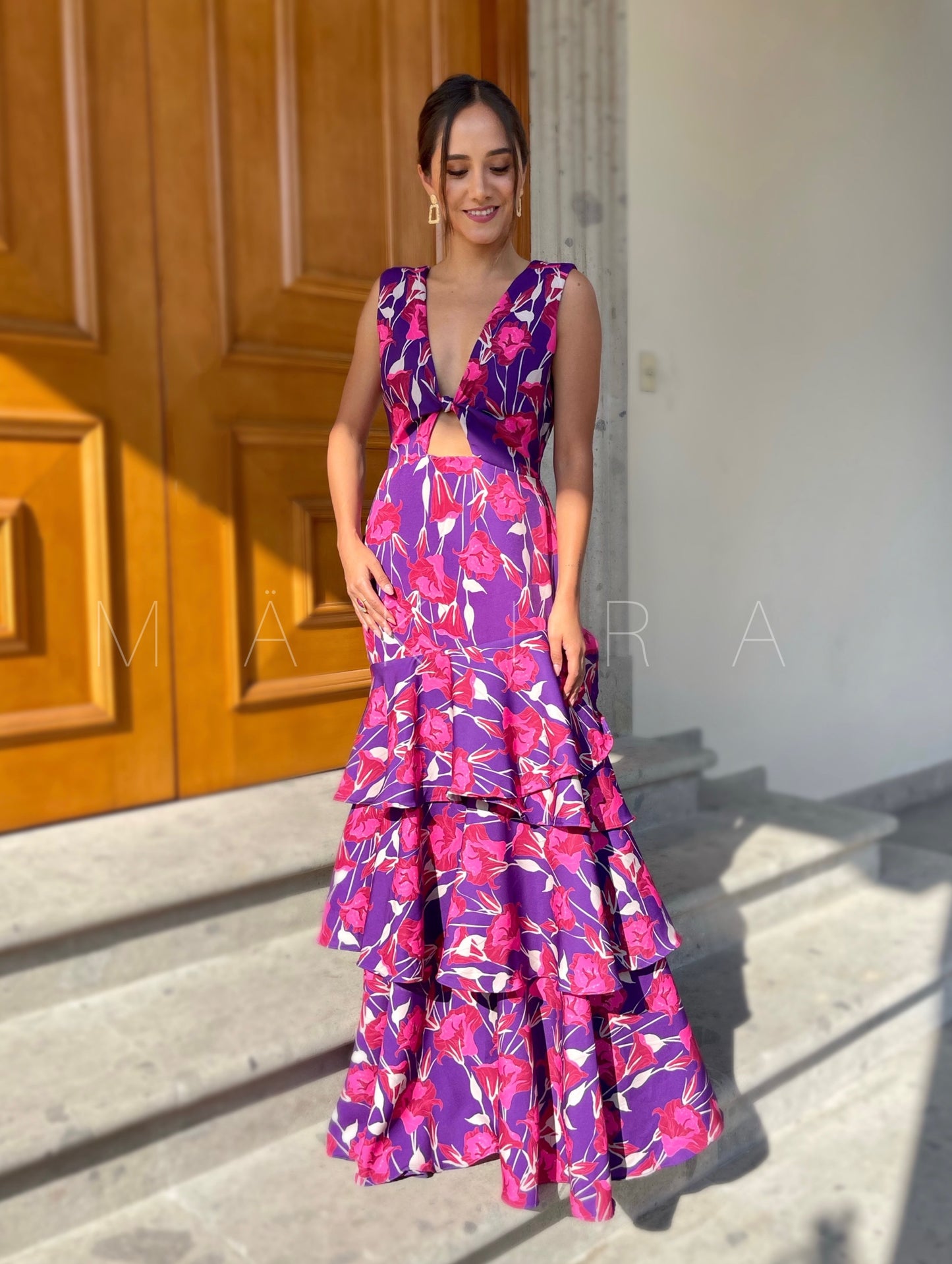 Alessa Purple Maxi Dress