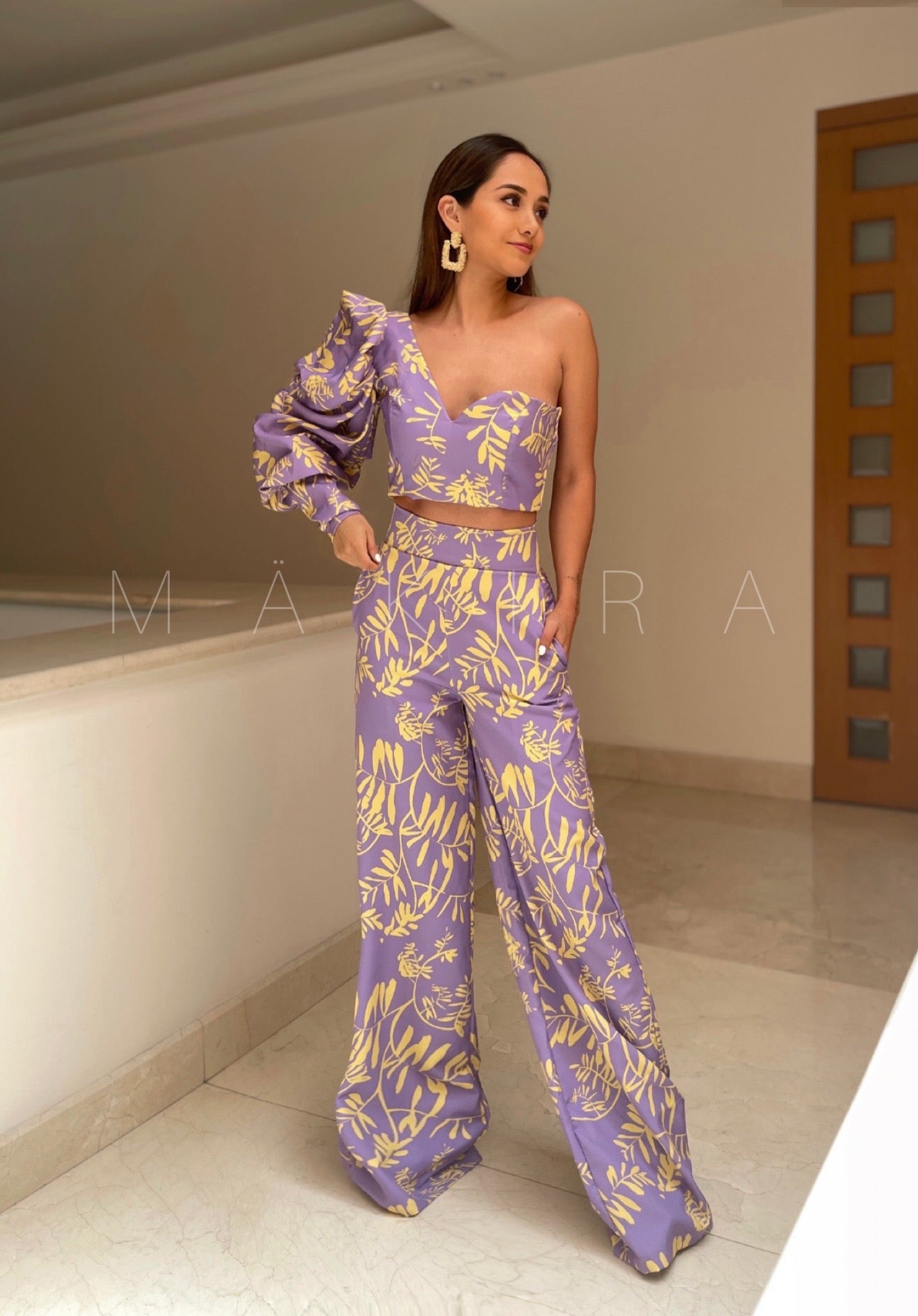 Allinah Purple Tropical Set
