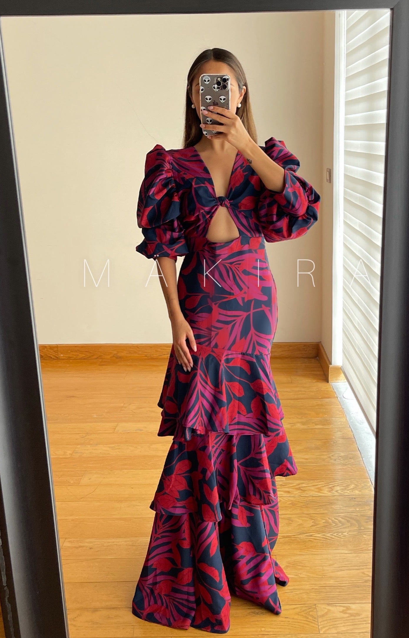 Bernadette Blue Tropical Dress