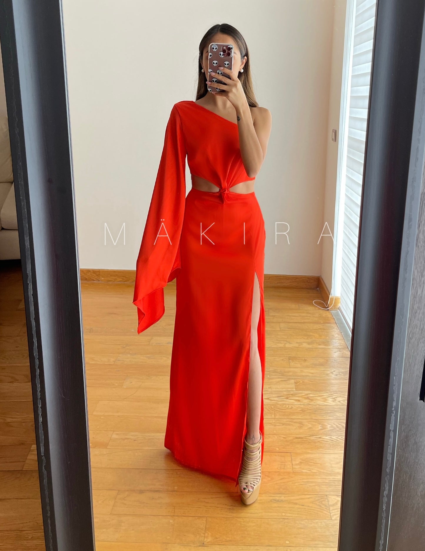 Careyes Orange Maxi Dress