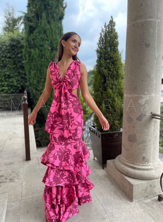 Freya Pink Tropical Dress.