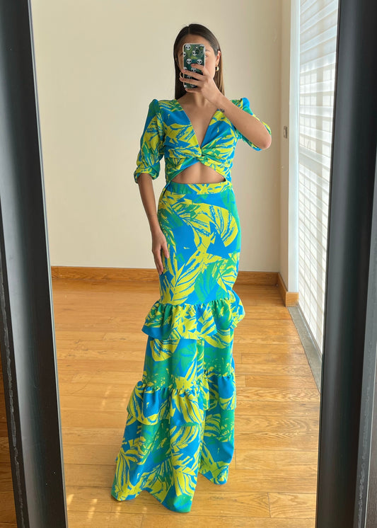 Amalfi Tropical Maxi Dress
