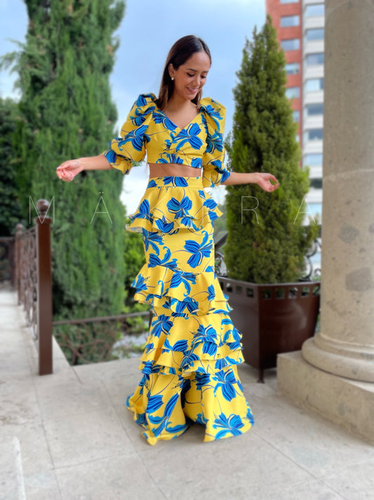 Malu Yellow Tropical Set