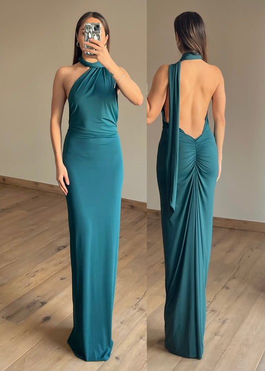 Lulu Green Maxi Dress