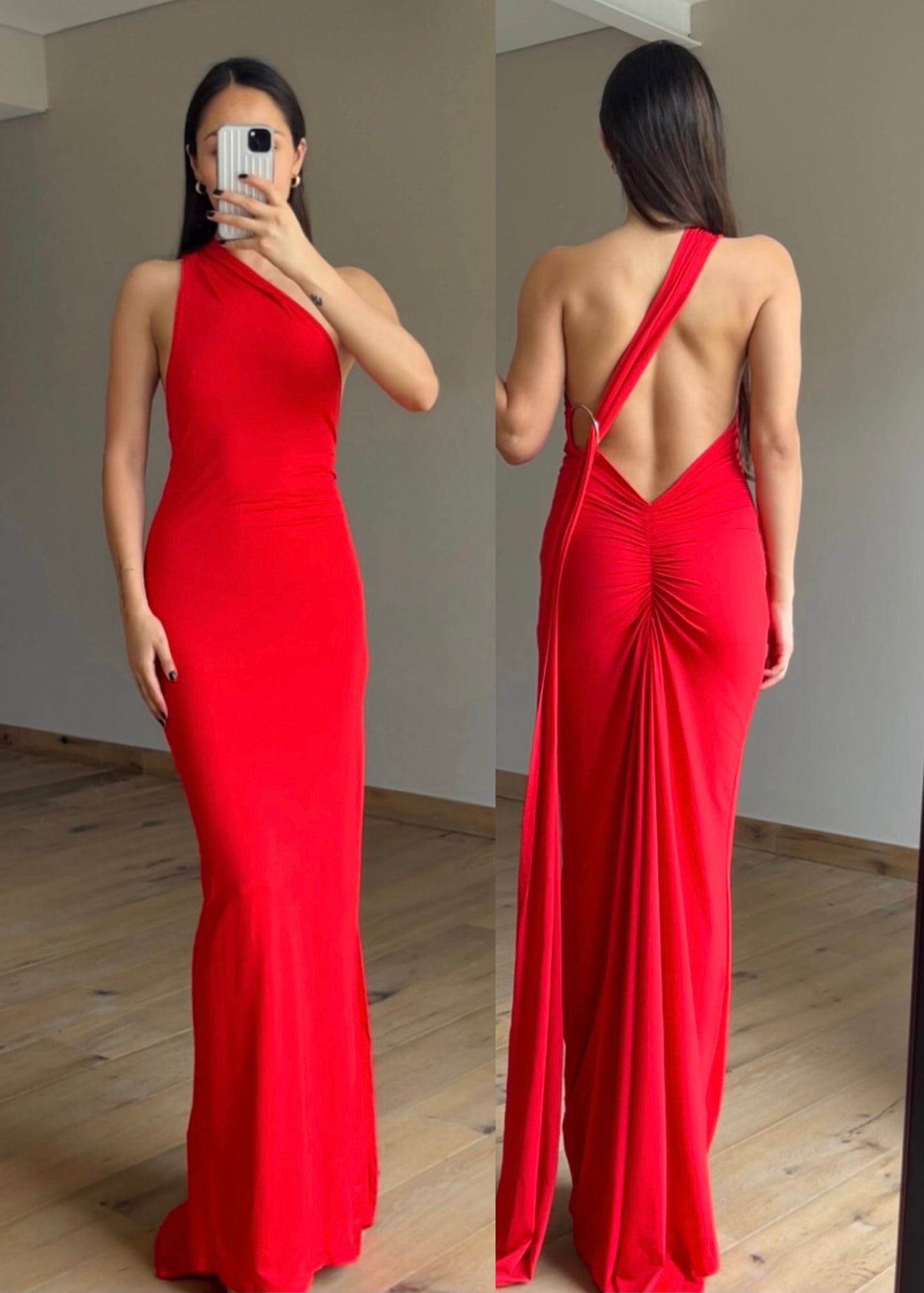 Sabrina Red Maxi Dress