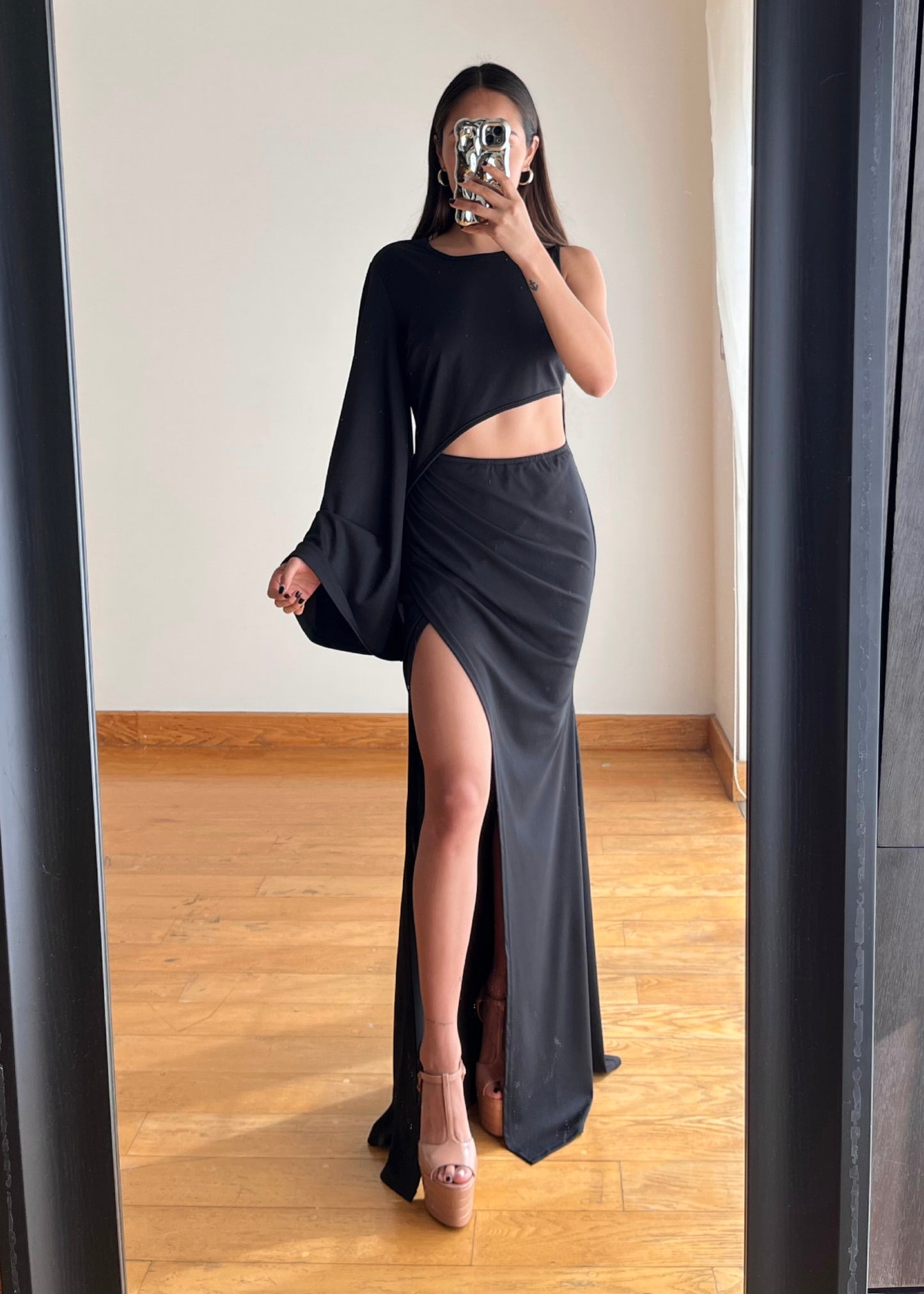Queta Black Maxi Dress