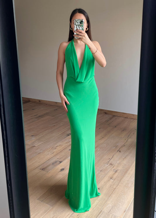 Sophia Green Maxi Dress