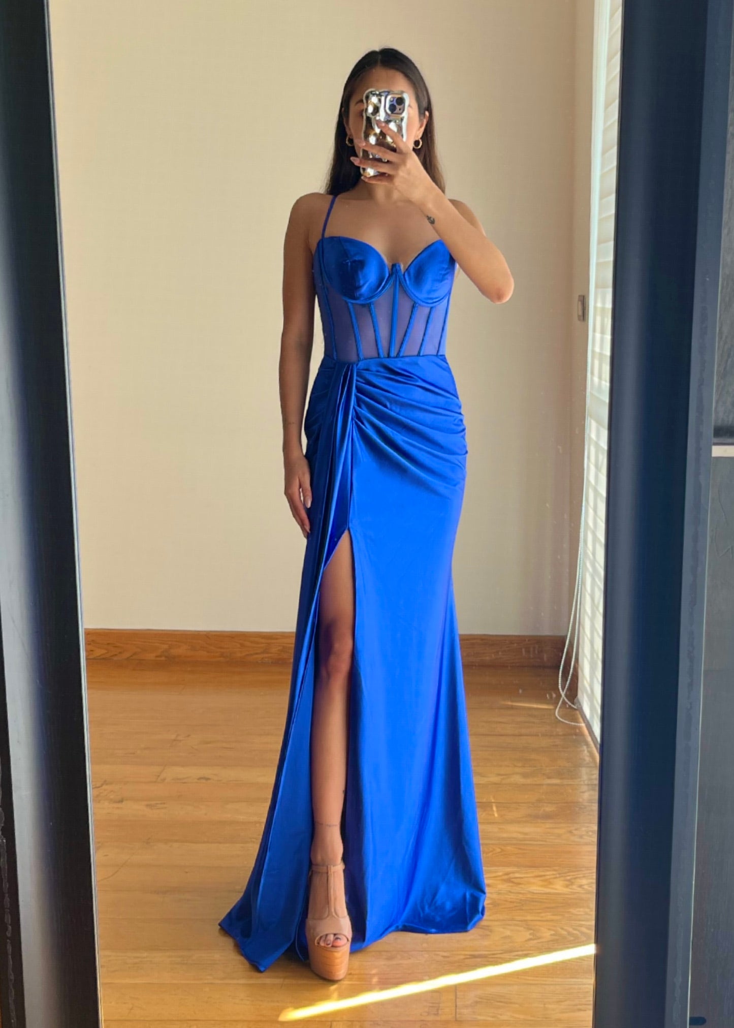 María Royal Blue Dress