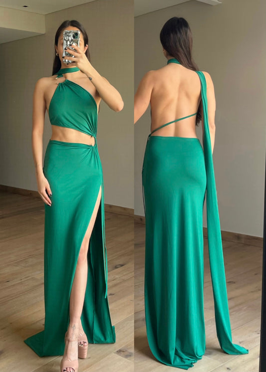Jime Green Maxi Dress