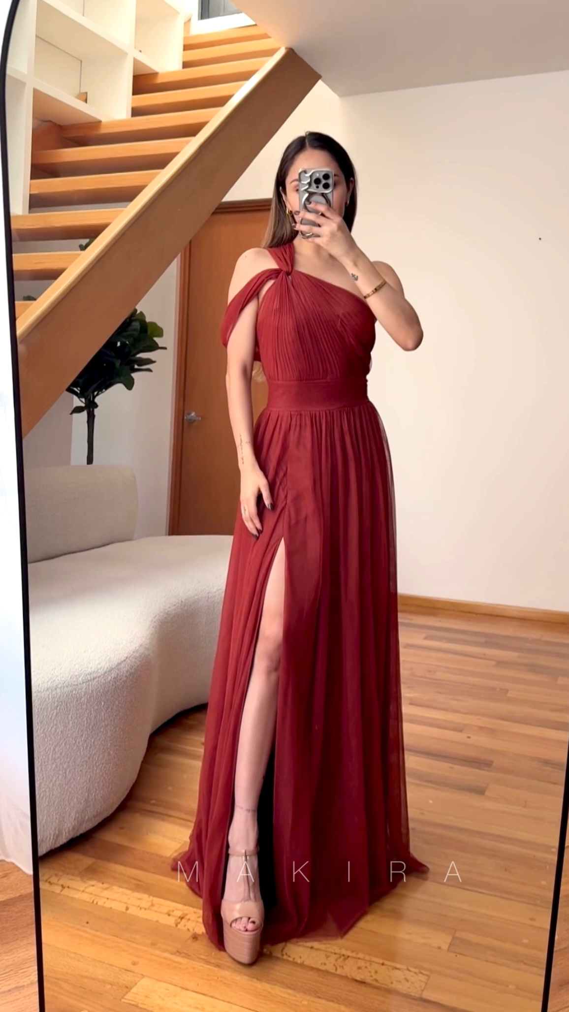 Ofelia Terracota Maxi Dress