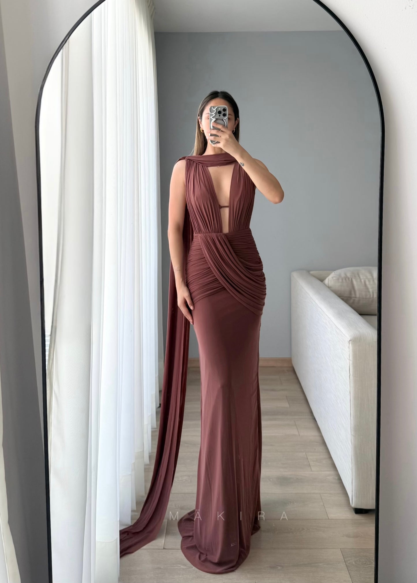 Savannah Mocha Maxi Dress