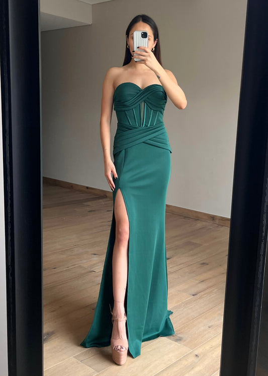 Monica Green Maxi Dress