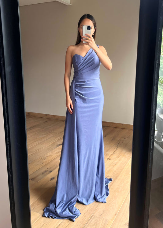 Galanga Smokey Blue Maxi Dress