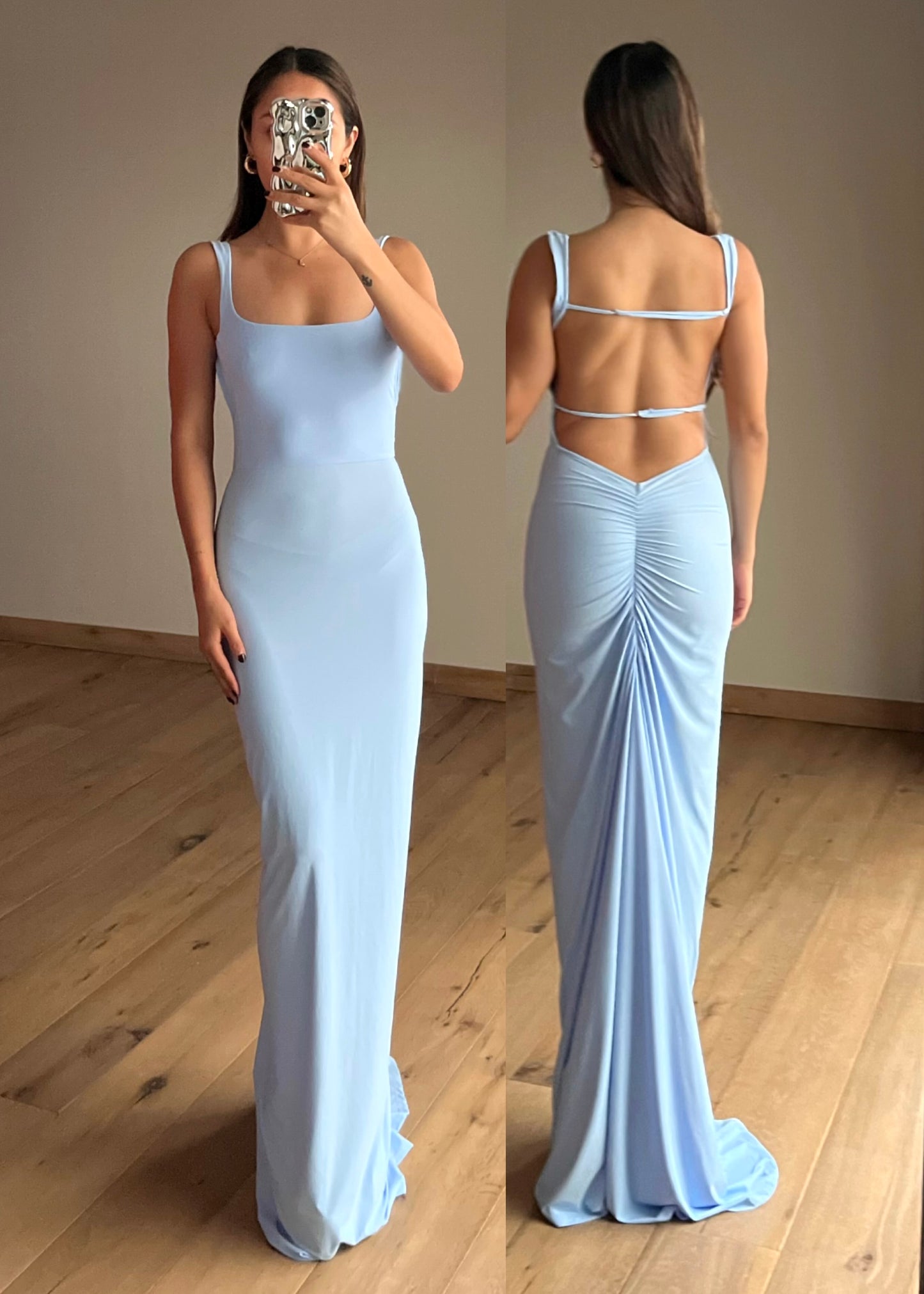 Luciana Baby Blue Maxi Dreds