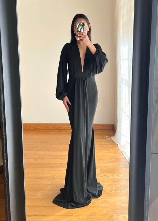 Suzzane Black Maxi Dress