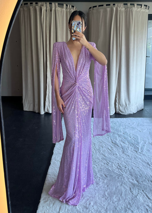 Marrakech Lilac Sequin Dress
