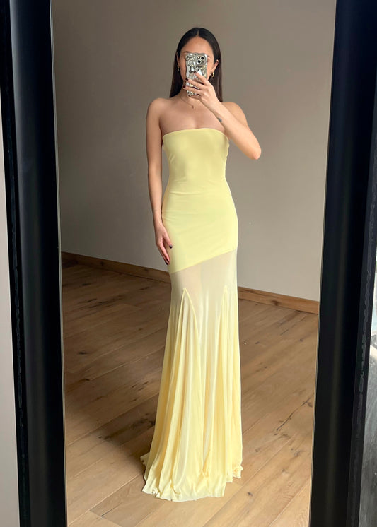 Lorena Yellow Maxi Dress