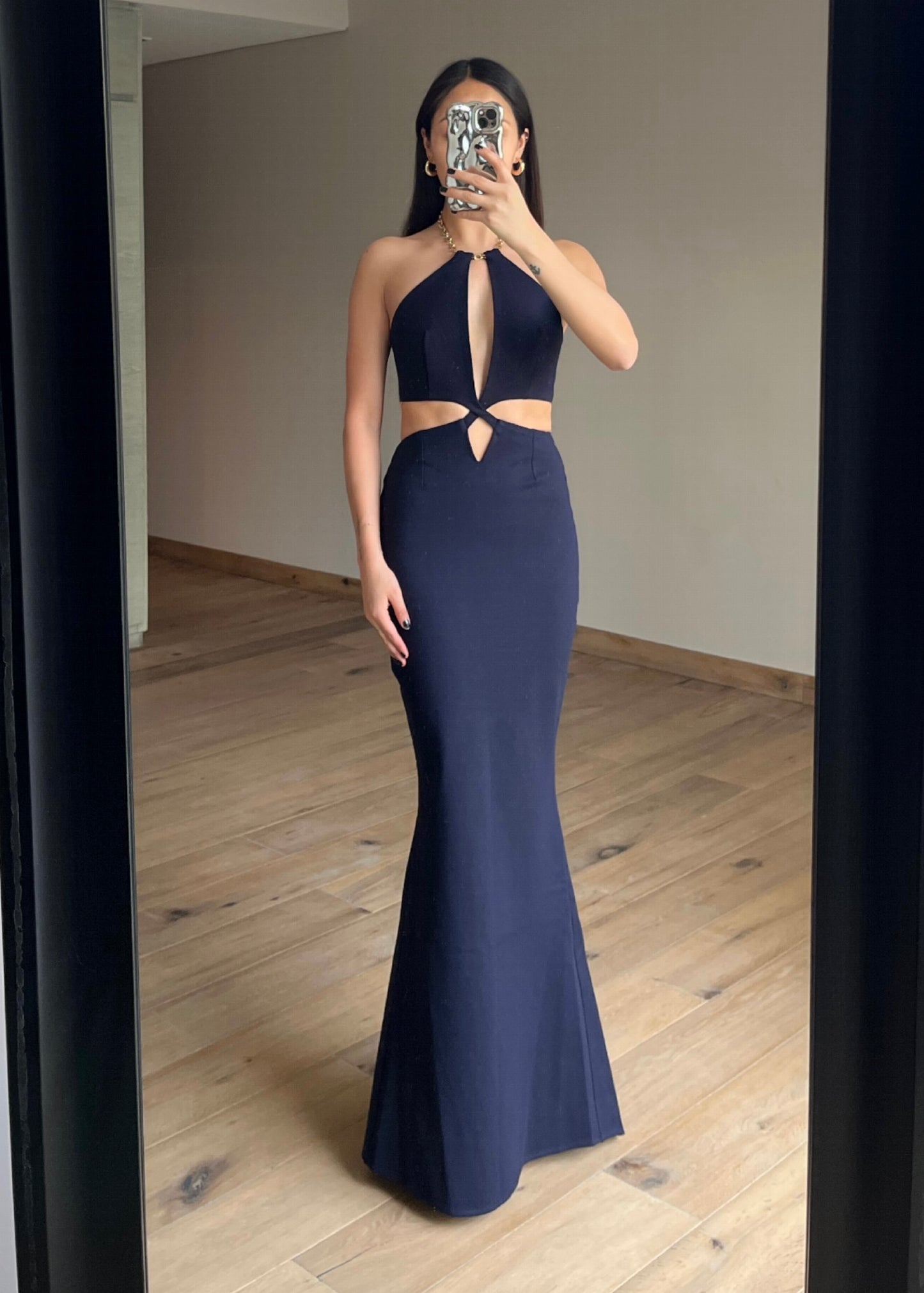 Leia Navy Maxi Dress