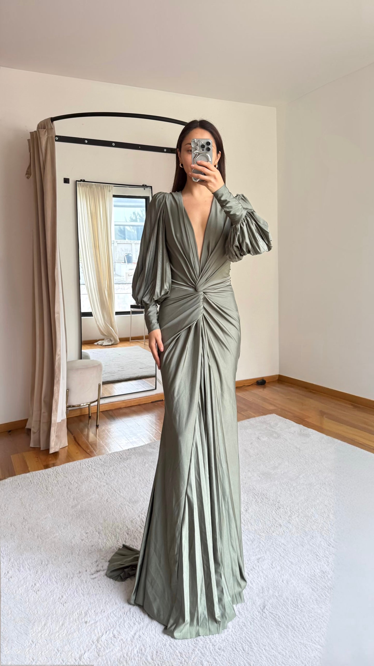 Lianna Green Olive Dress