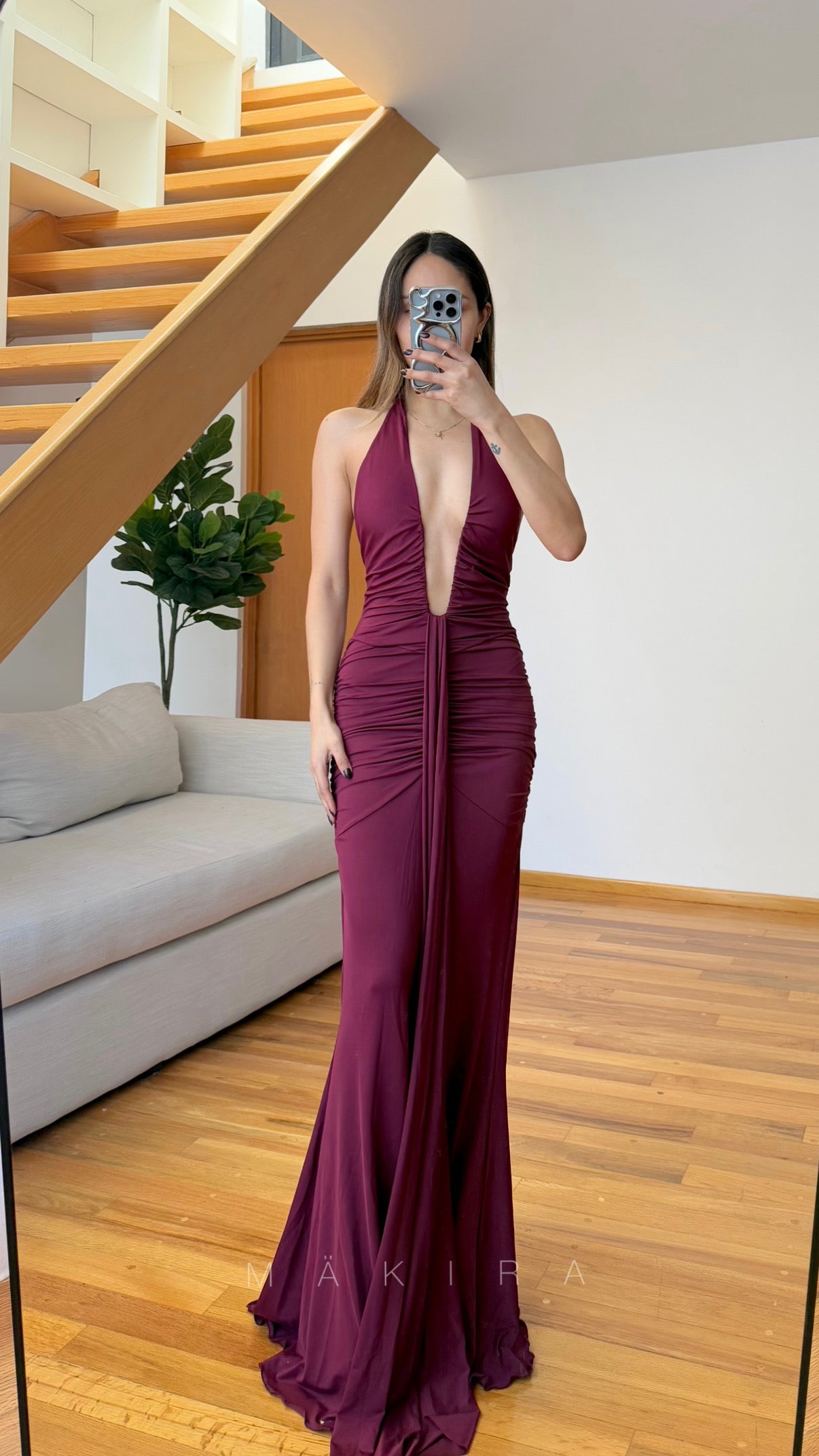 Turquia Wine Maxi Dress