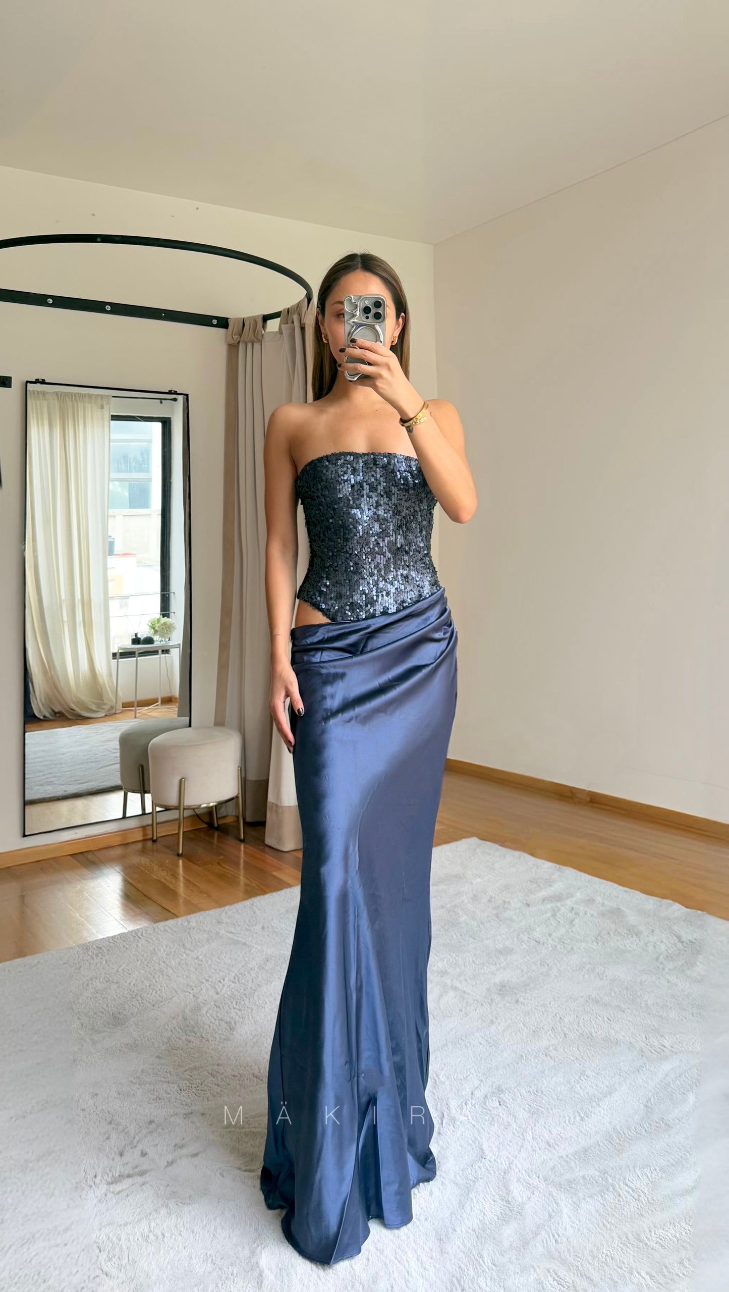 Ximena Blue Maxi Dress