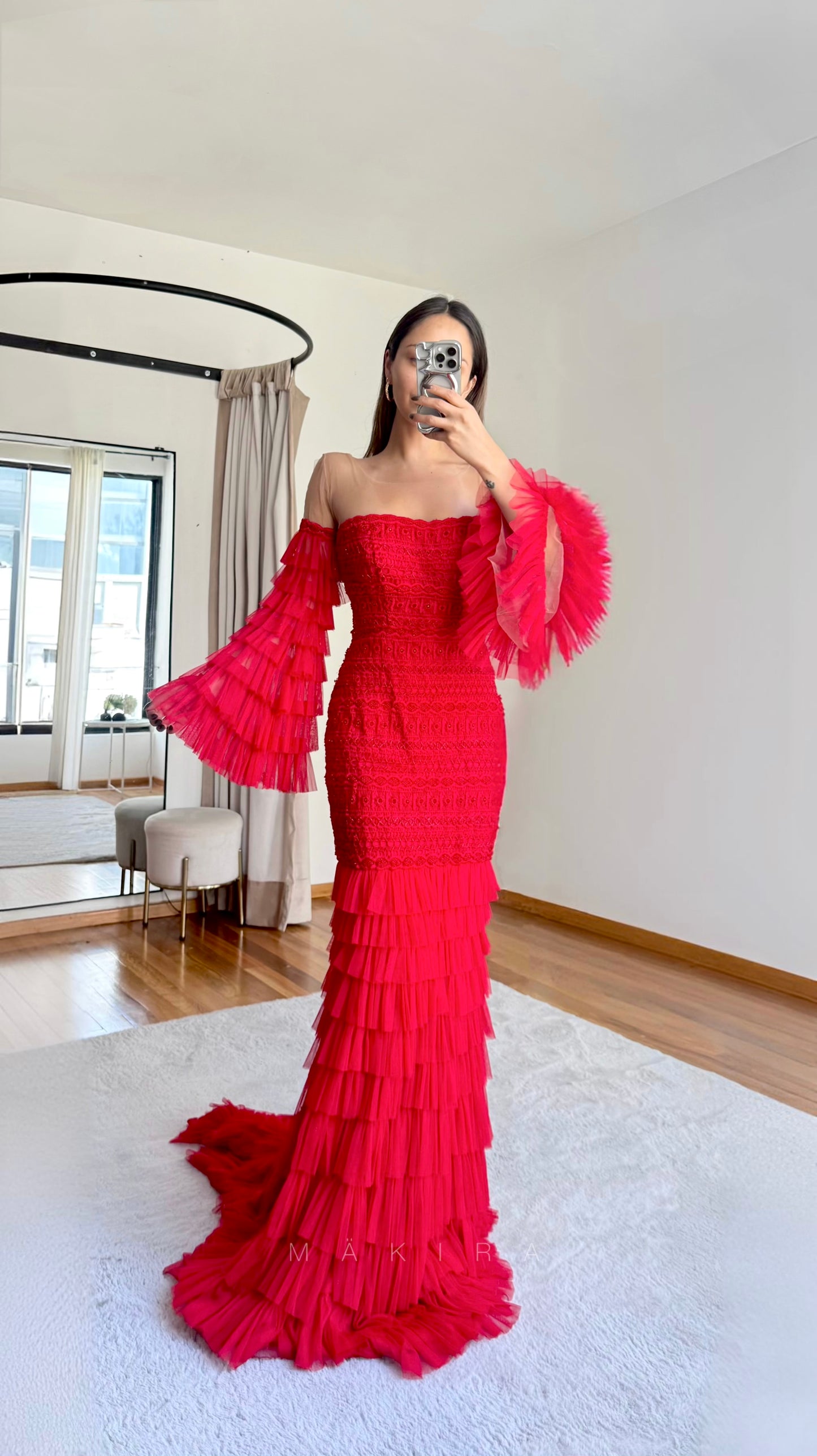 Teresa Red Maxi Dress