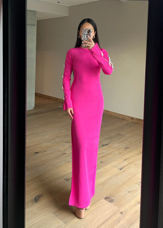 Sylvia Pink Maxi Dress