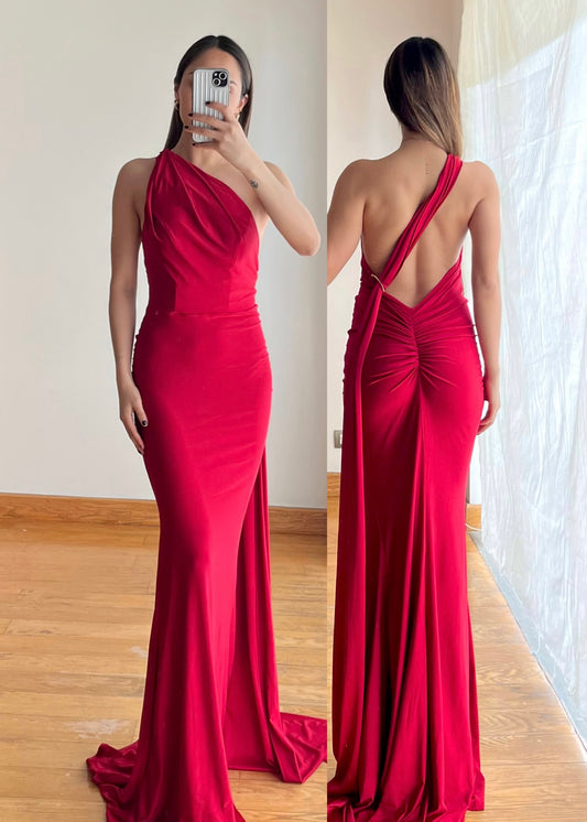 Triana Red Maxi Dress