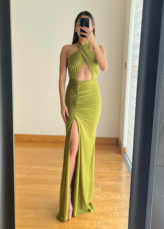 Gabriella Olive Dress
