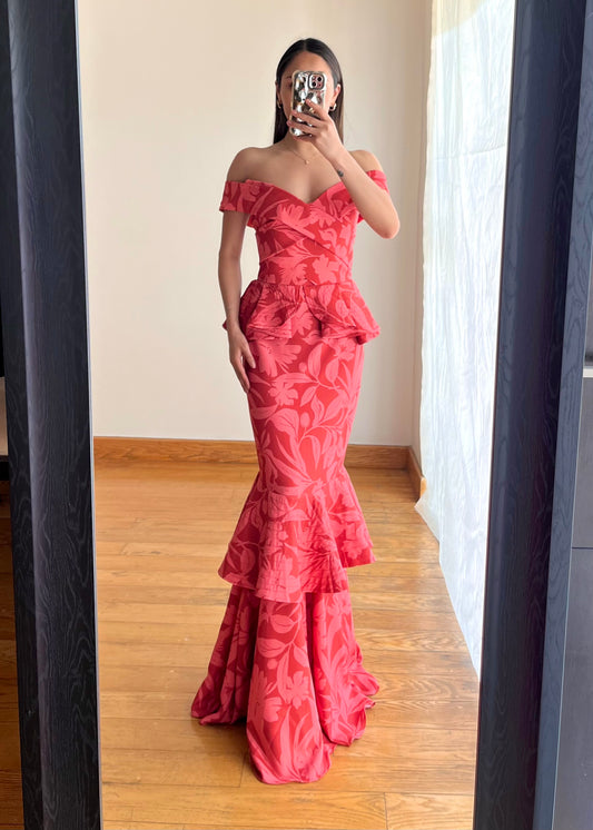 Lola Pink Tropical Maxi Dress